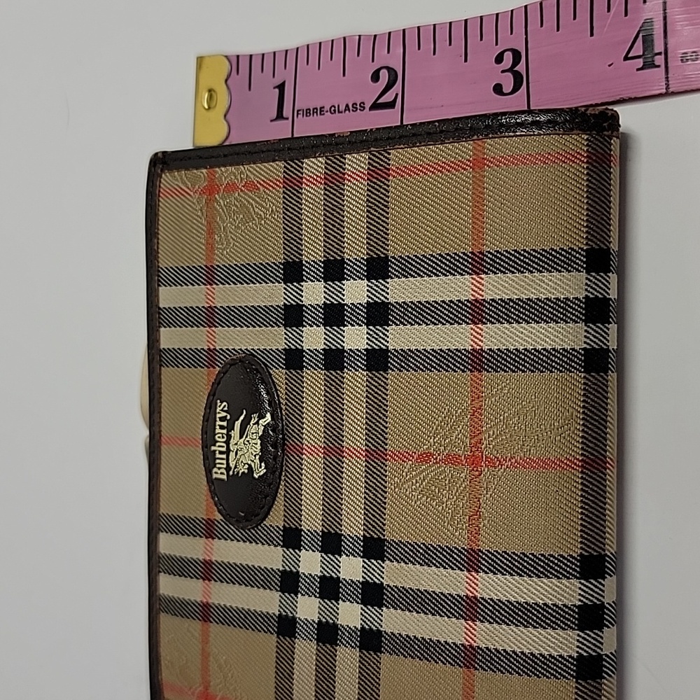 BURBERRYS VTG NOVA CHECK COMPACT KISSLOCK WALLET - Picture 14 of 15